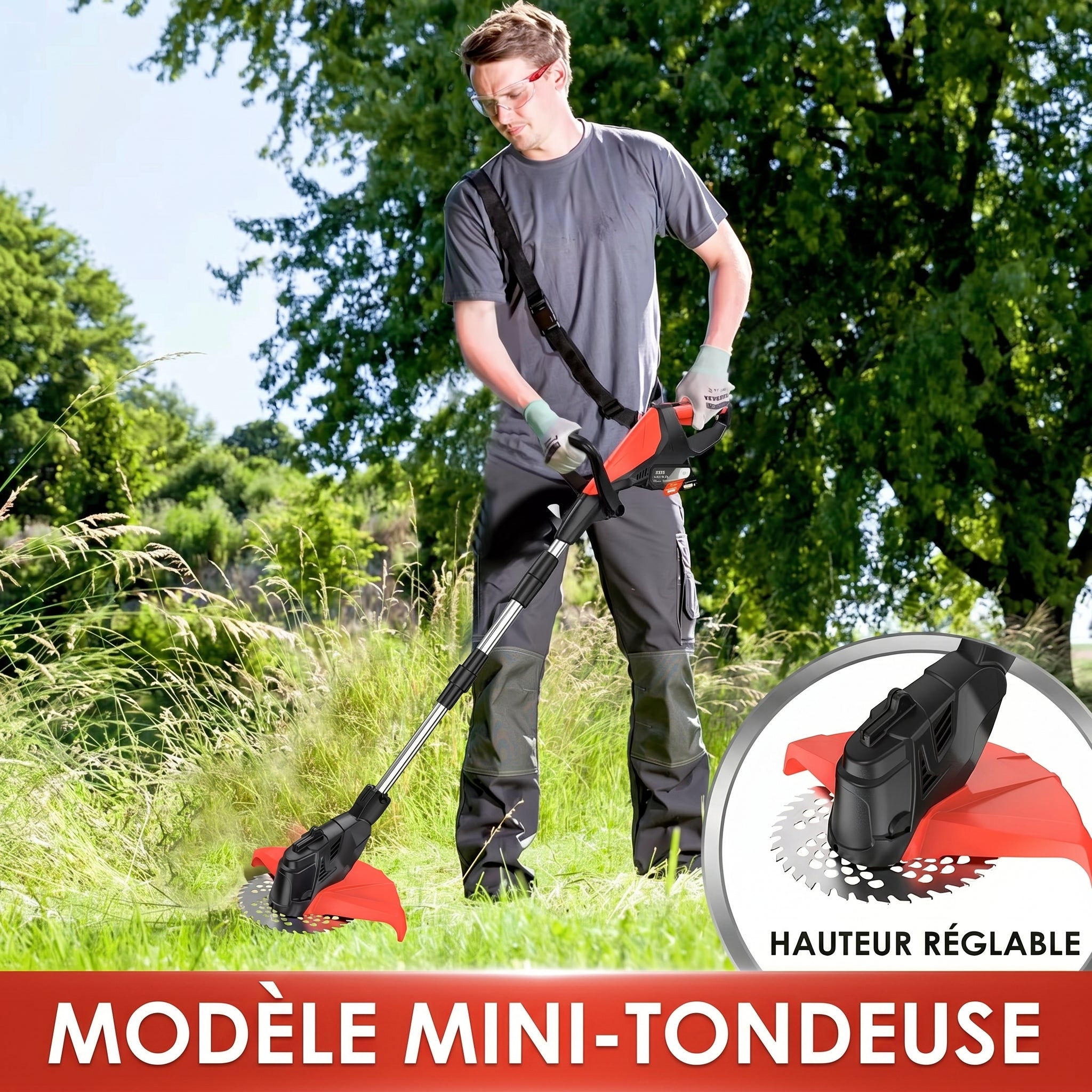 Coupe-Bordure Sans Fil 1500W