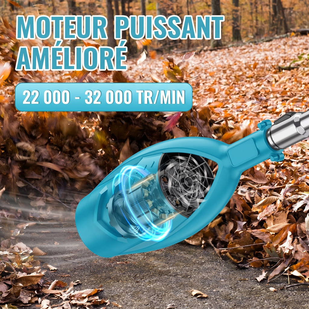 Souffleur de feuilles électrique sans fil 2500W