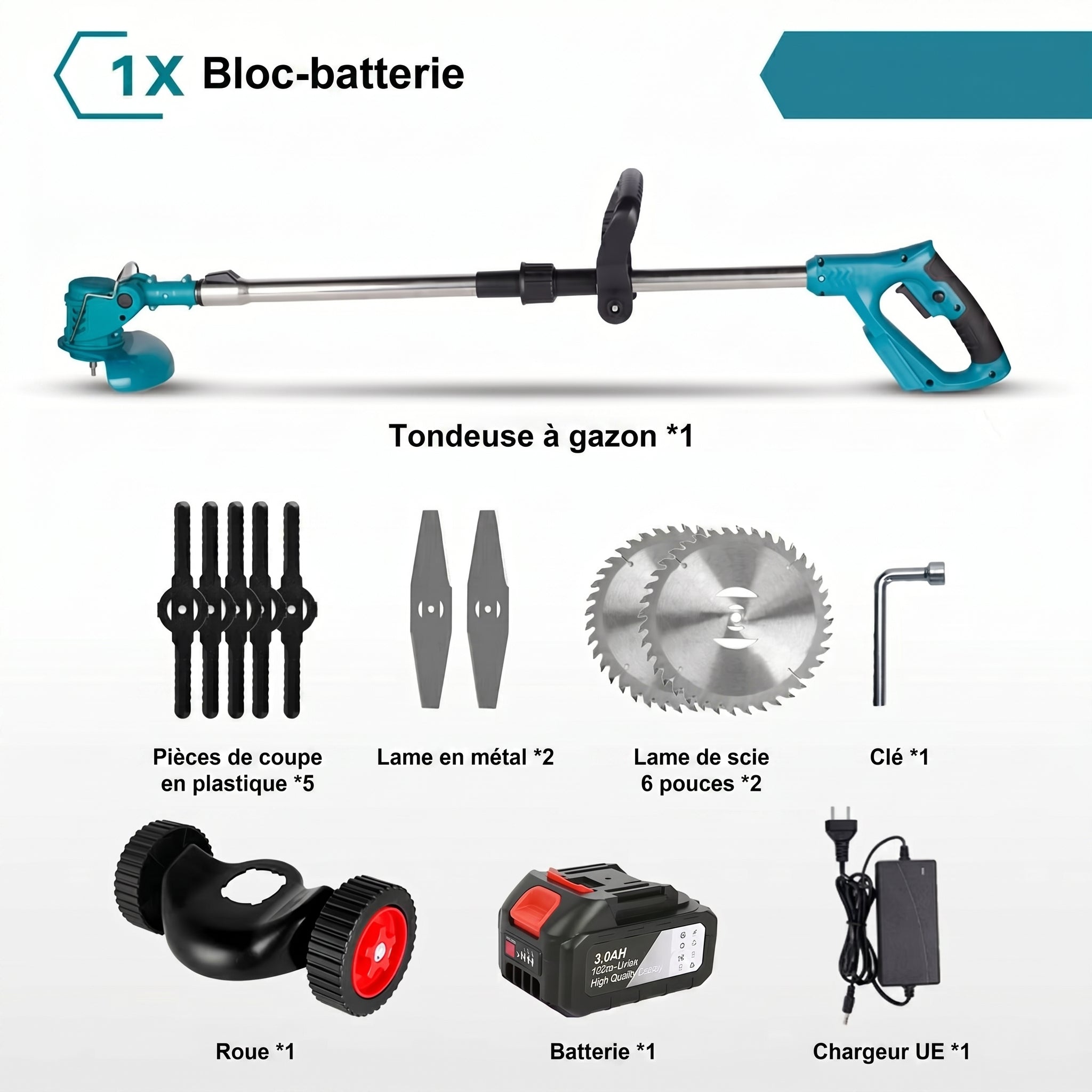 Tondeuse à gazon 1500W