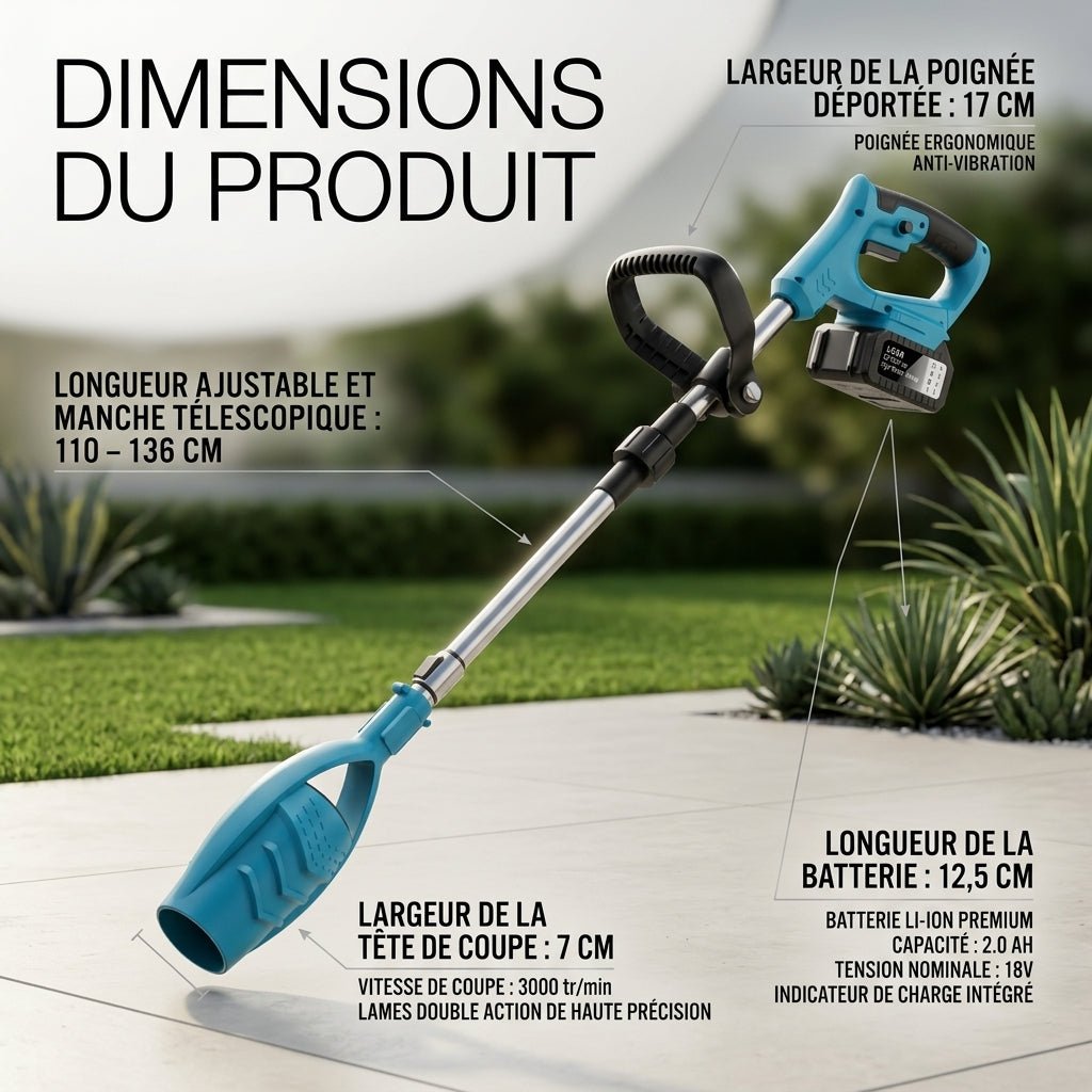Souffleur de feuilles électrique sans fil 2500W - VERDAGREEN