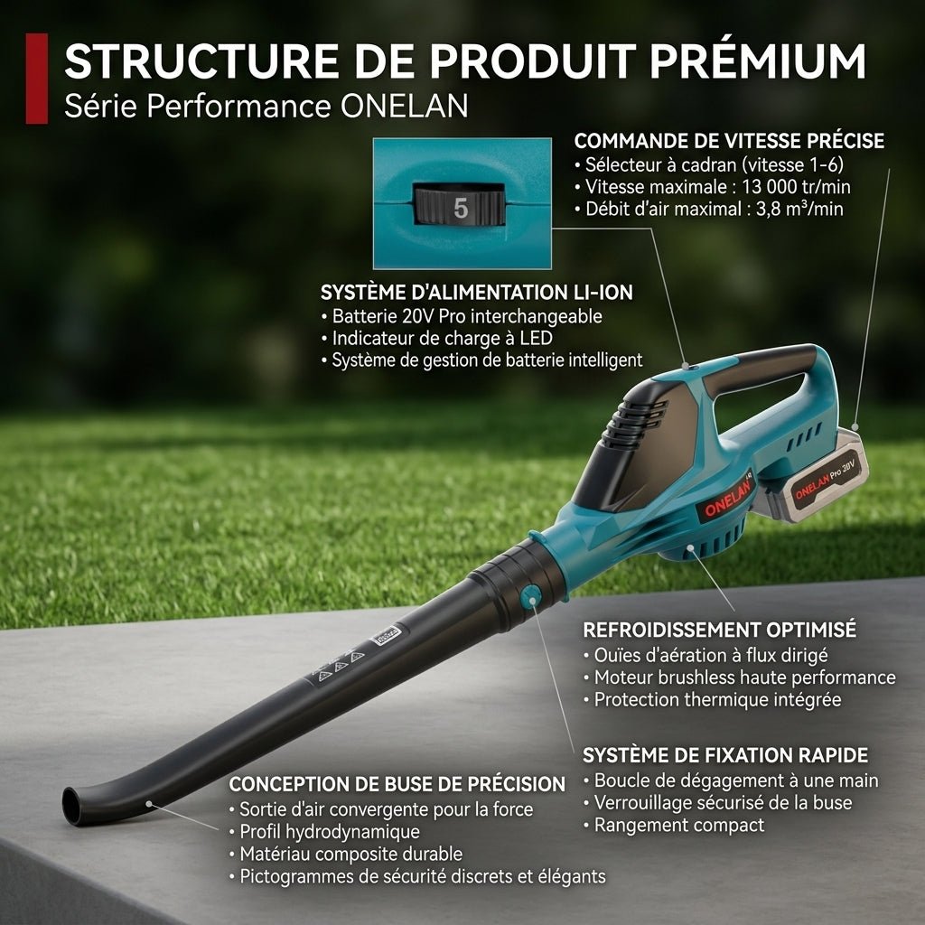 Souffleur Sans Fil 5500W - VERDAGREEN