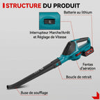 Souffleur Sans Fil 5500W - VERDAGREEN