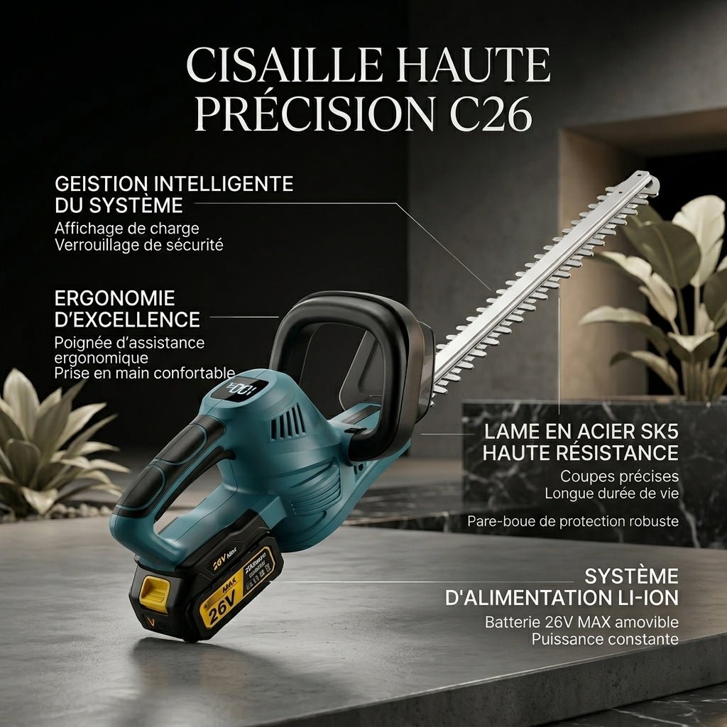 Taille-Haie à Batterie Sans-fil 2000W - VERDAGREEN