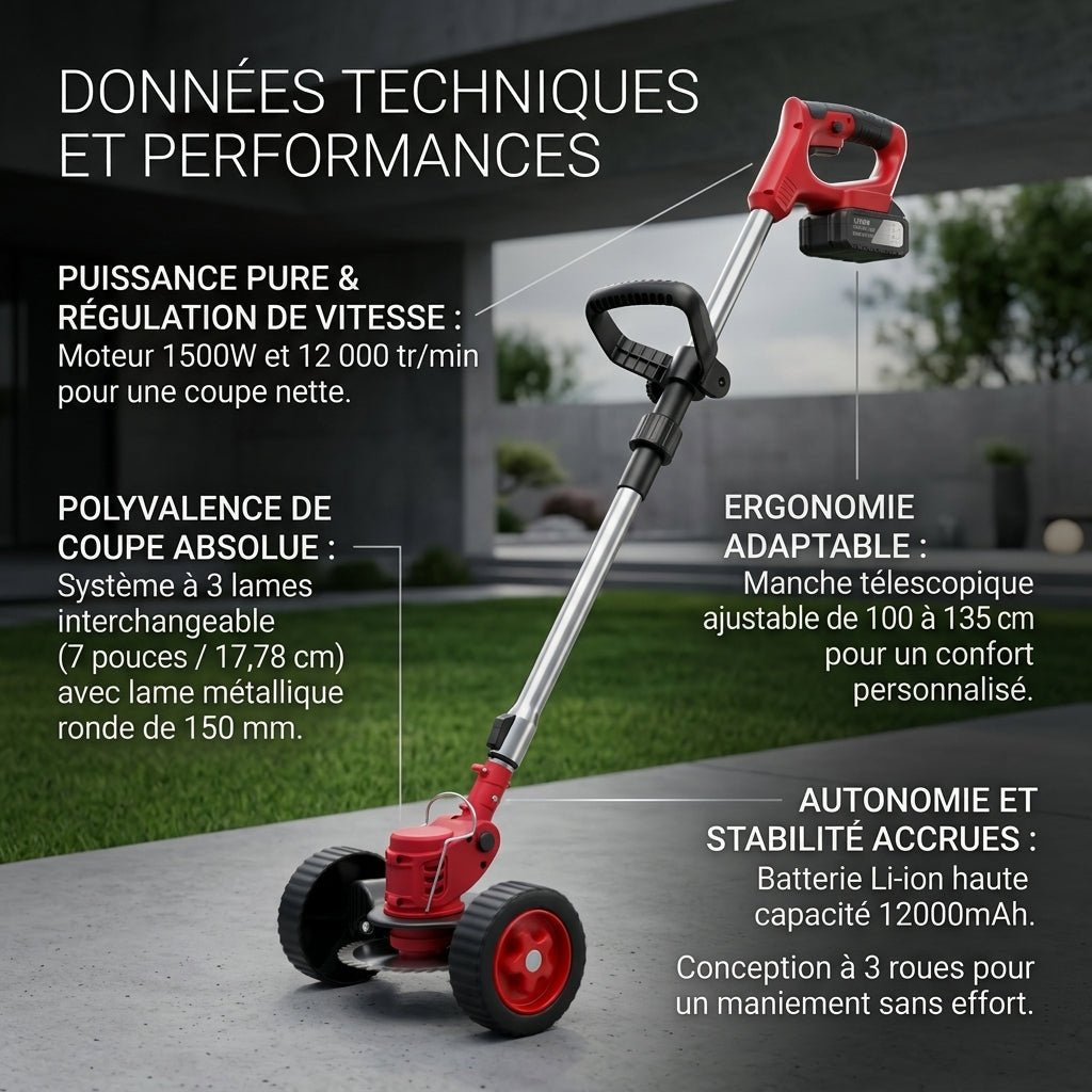 Tondeuse à gazon 1500W - VERDAGREEN